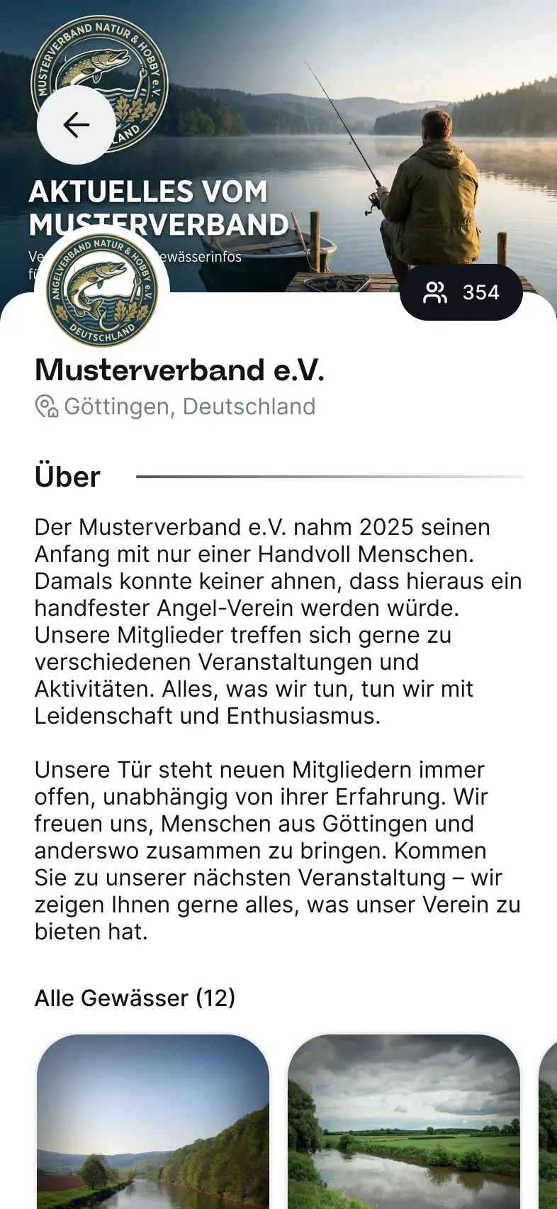 JetztAngeln App-Ansicht 3 - Digitale Vereinsverwaltung