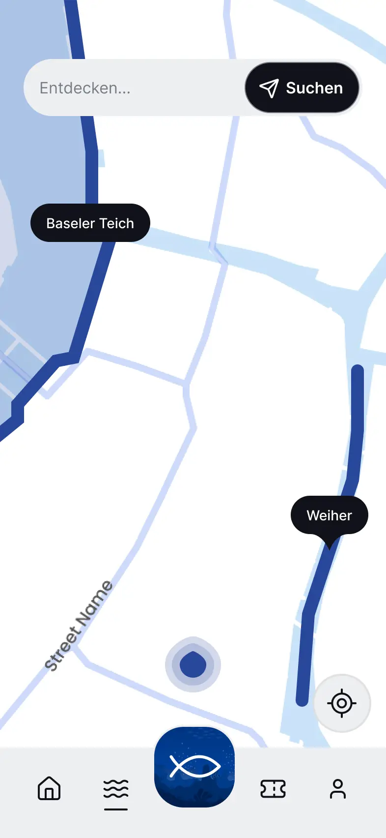 JetztAngeln App-Ansicht 1 - Digitale Vereinsverwaltung