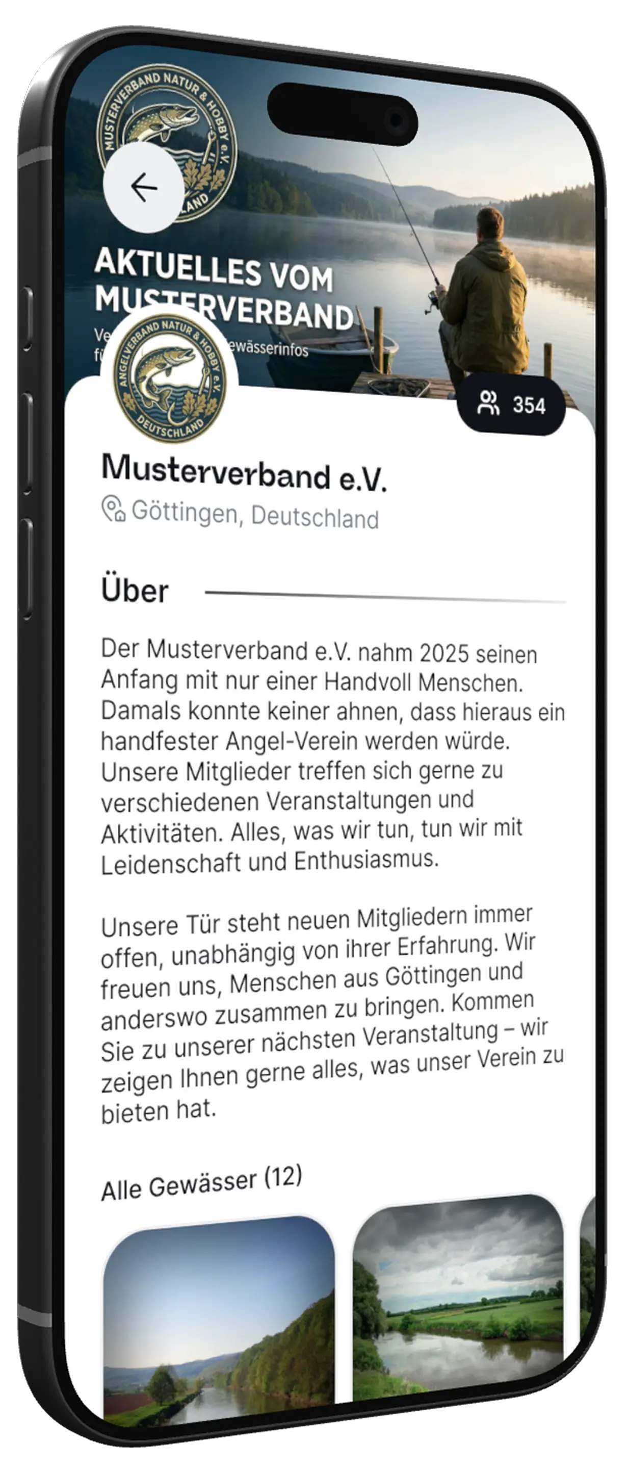 JetztAngeln App - Gewässerkarte mit Tageskarten-Verkauf