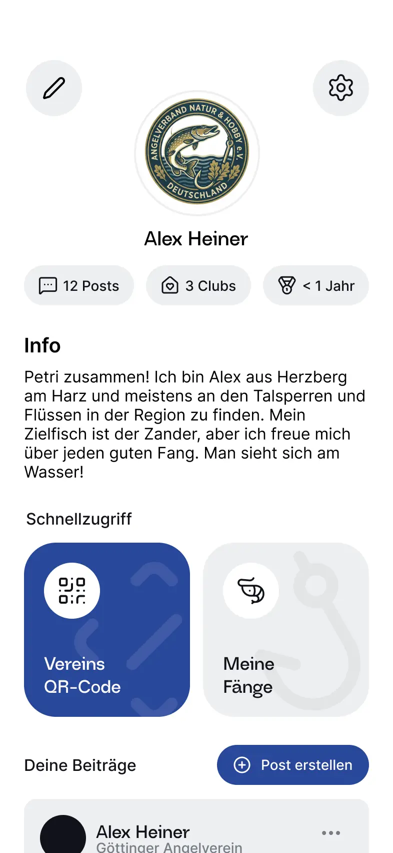 JetztAngeln App-Ansicht 4 - Digitale Vereinsverwaltung